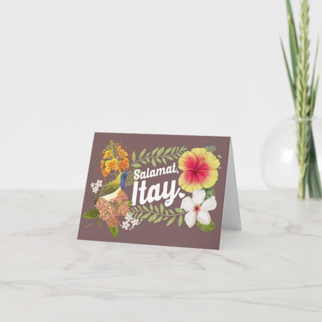 "Salamat, Itay" (Thank you, Dad) Filipino Card (Front)