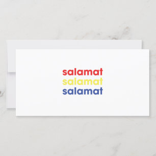 "Salamat" Thank You Card