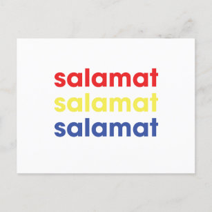 "Salamat" Thank You Postcard