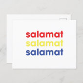 "Salamat" Thank You Postcard (Front/Back)