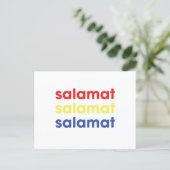 "Salamat" Thank You Postcard (Standing Front)