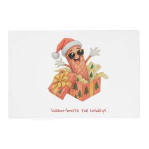 salami-brate the holidays! placemat