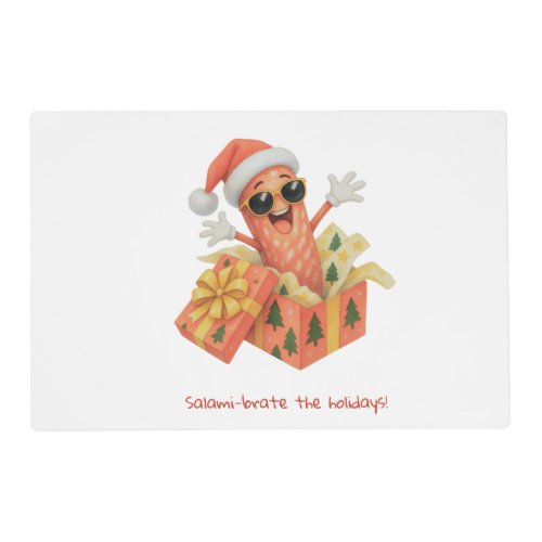 salami-brate the holidays! placemat