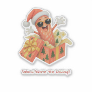 salami-brate the holidays! sticker