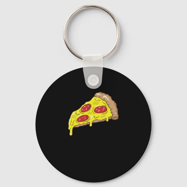 Salami Pizza Keychain (Front)