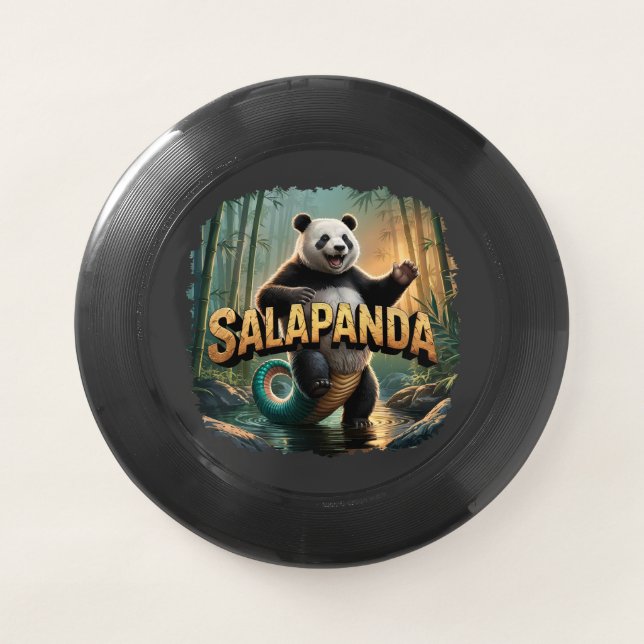 Salapanda Illustration – Salamander Panda Funny Wham-O Frisbee (Front)