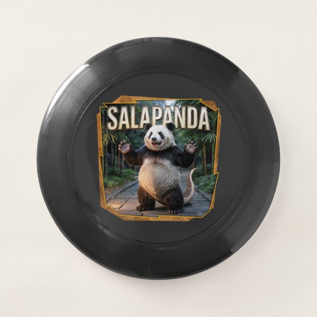 Salapanda Photographic – Salamander Panda Funny Wham-O Frisbee (Front)