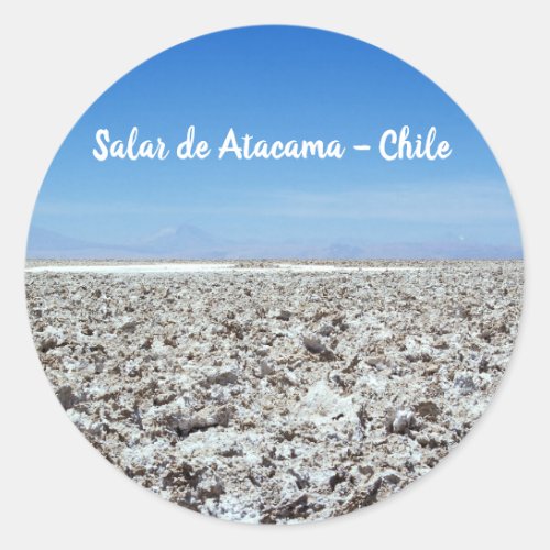 Salar de Atacama _ Atacama desert Chile Classic Round Sticker