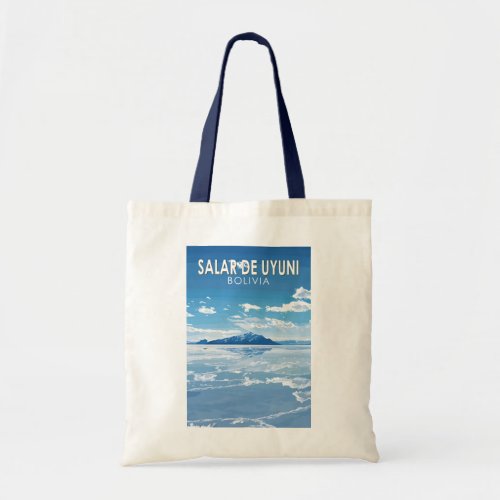 Salar de Uyuni Bolivia Travel Art Vintage Tote Bag