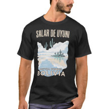 Salar de Uyuni Bolivia Vintage Travel Poster Retro