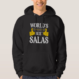 Salas Surname Funny Team Family Last Name World's  Hoodie