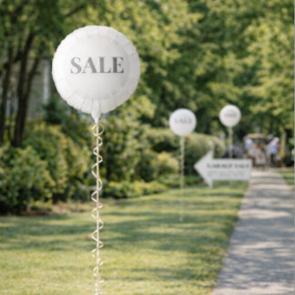 Sale Balloon Sign Garage Yard Retail Event Decor