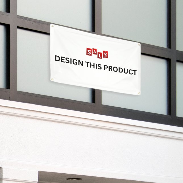 SALE! Banner - 2.5'x4' - Outdoor w/ Metal Grommets (Outside Building)