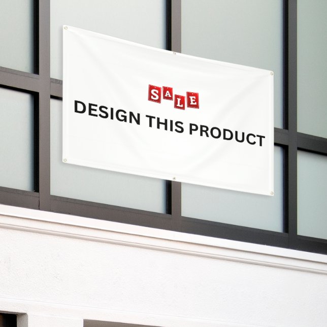 SALE! Banner - 4'x6' - Outdoor w/ Metal Grommets (Outside Building)