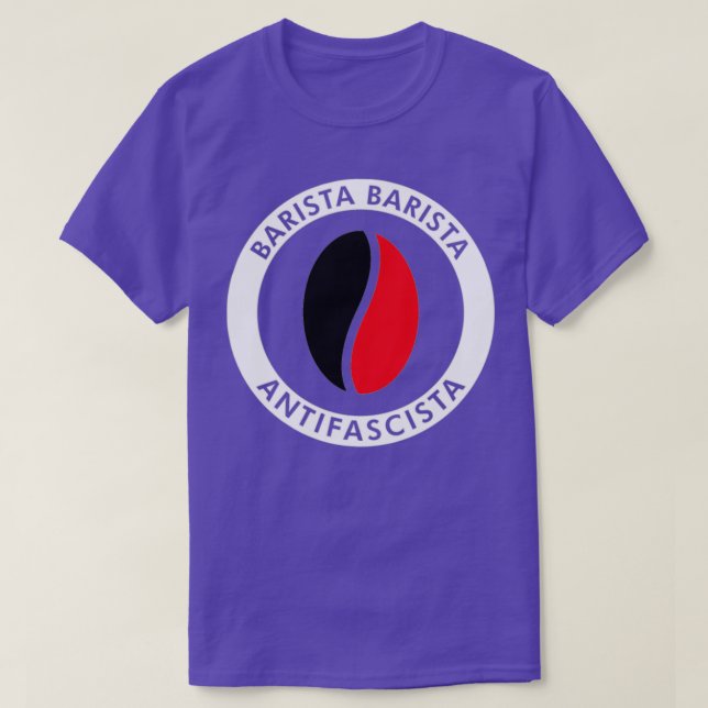SALE Barista Antifascista A T-Shirt (Design Front)