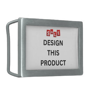 SALE! Belt Buckle - Rectangle - Custom