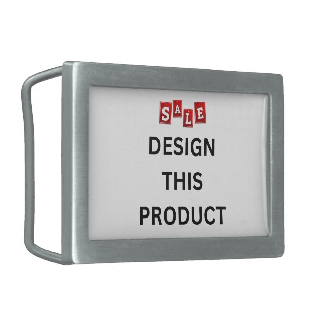 SALE! Belt Buckle - Rectangle - Custom (Front Left)