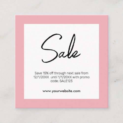 Sale Business Card