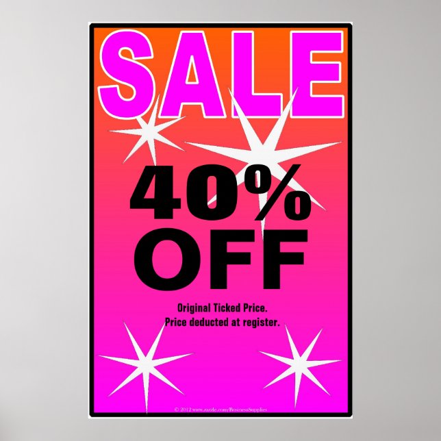 SALE Business Sign/poster template Poster (Front)