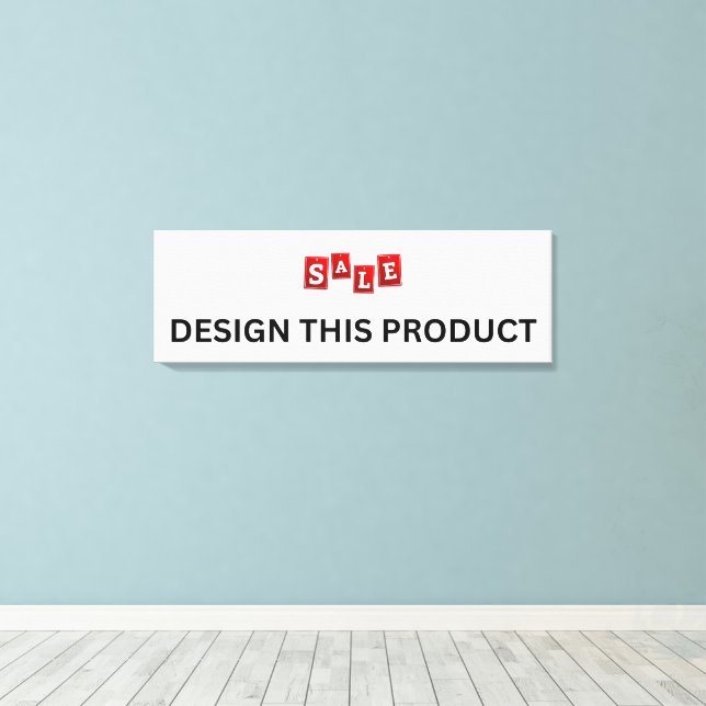 SALE! Canvas Print Premium Wrapped  32"x12 Quality (Insitu(Wood Floor))