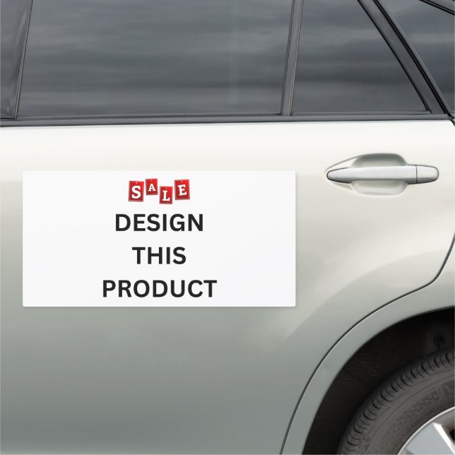 SALE! Car Magnet - 12" X 24" Rectangle - Custom (In Situ)