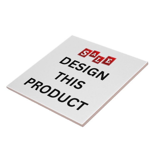SALE! Ceramic Tile - Large (6" X 6") - Custom (Side)