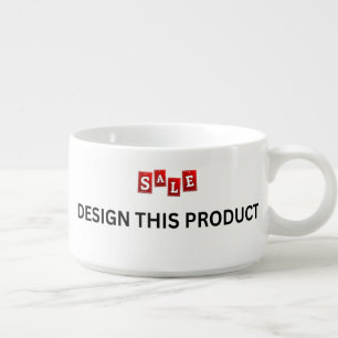 SALE! Chili Bowl 14oz w/ Handle - Custom