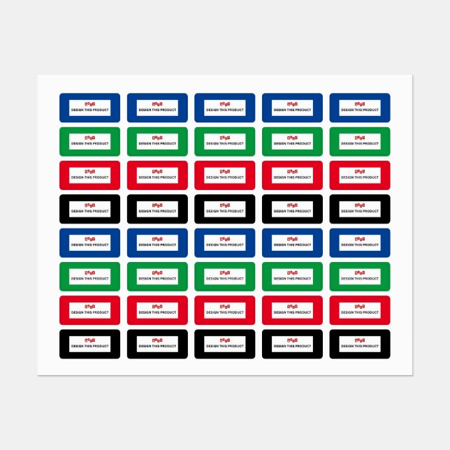 SALE! Clothing Label X80 - Waterproof - Rectangle  (Sheet)
