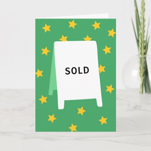 Sale Congrats Card