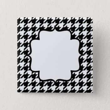 Sale - Custom Name Tag Houndstooth Pins by Regella at Zazzle