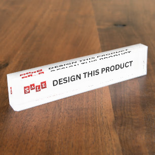 SALE! Desk Nameplate - Custom