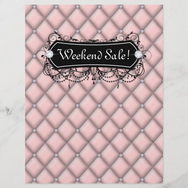 SALE Flyer Fashion Jewelry Salon Makeup Tufted (Front)