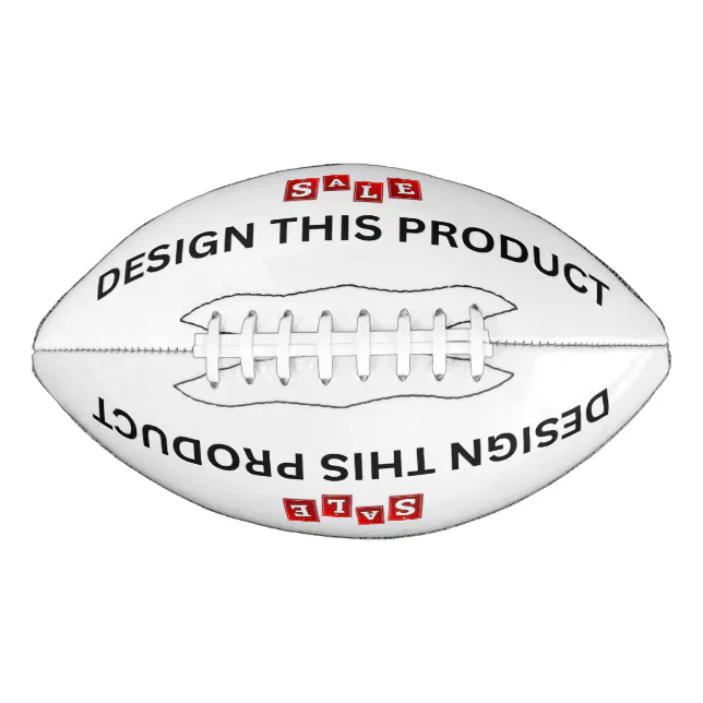 SALE! Football 2 Panel - Regulation Sized - Custom | Zazzle
