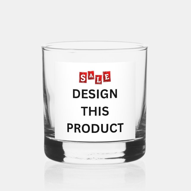 SALE! Glass - On the Rocks - 12 oz - Set of 1 (Front)