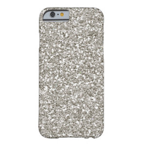 SALE Gorgeous Silver (faux) Glitter iPhone 6 case