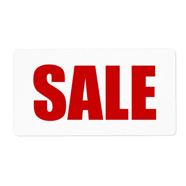 SALE LABEL (Front)
