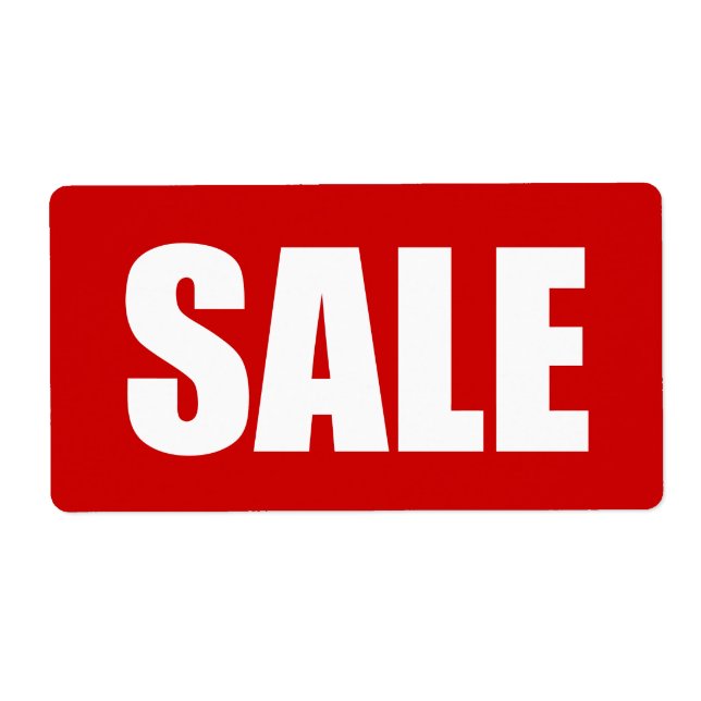 SALE LABEL (Front)
