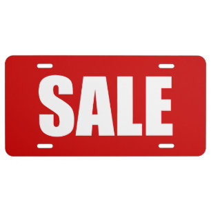 SALE LICENSE PLATE