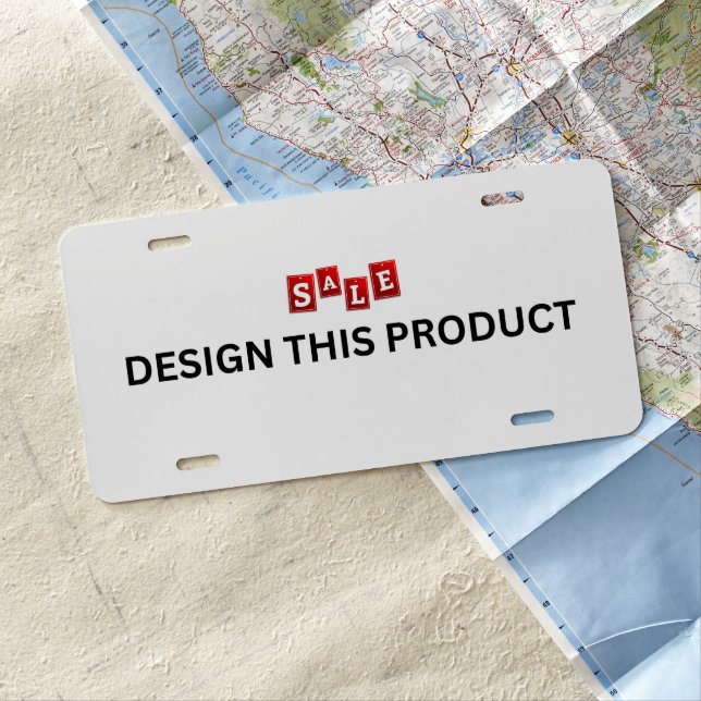 SALE! License Plate - Aluminum - Custom (In Situ)