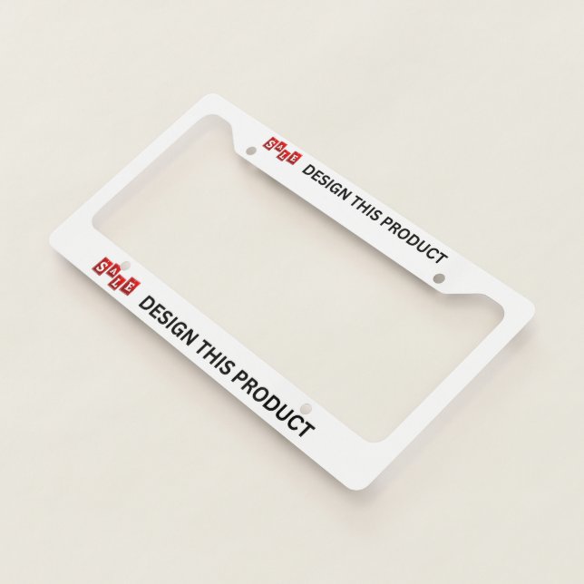 SALE! License Plate Frame - Style A - Custom (3/4)