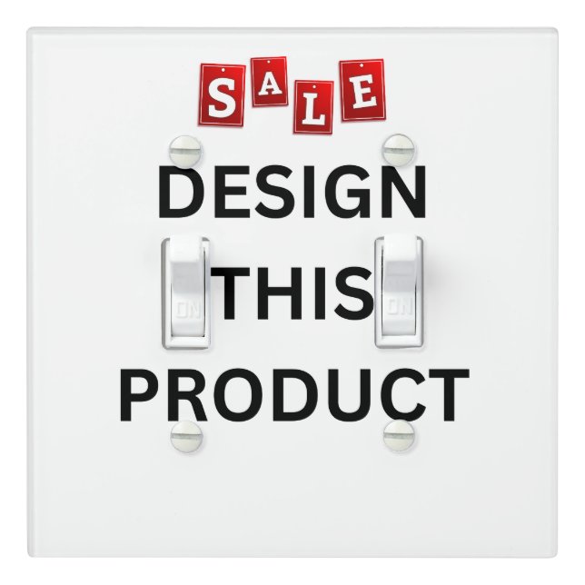 SALE! Lightswitch Cover - Double Toggle - Custom (In Situ)