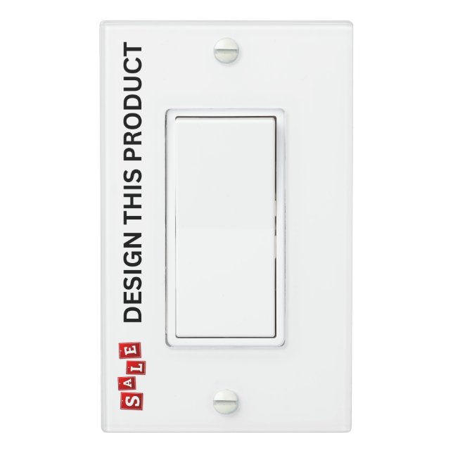 SALE! Lightswitch Cover - Single Rocker - Custom (In Situ)