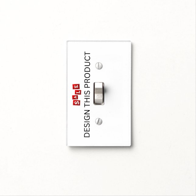 SALE! Lightswitch Cover - Single Toggle - Custom (In Situ)