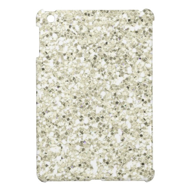 SALE - Mini iPad Gorgeous White Glitter Case (Back)