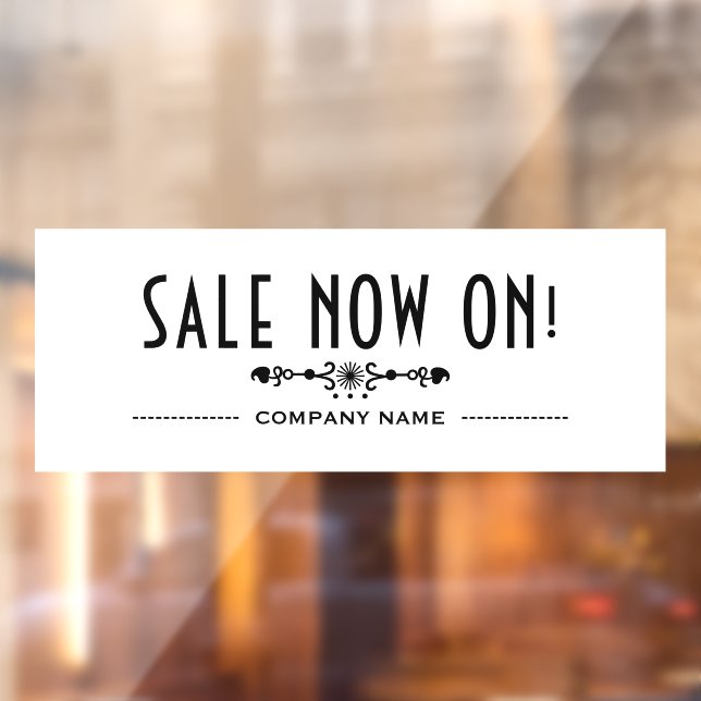 Sale Now On Window Cling (Sheet 2)