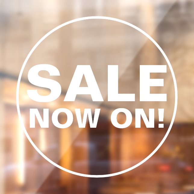 Sale Now On  Window Cling (Sheet 2)