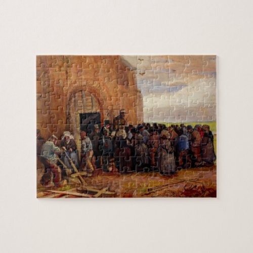 Sale of Building Scrap by Vincent van Gogh Jigsaw Puzzle