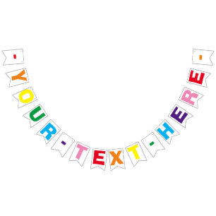 SALE! Party Banner Bunting - 16 Flags and String
