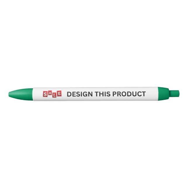 SALE! Pen - Blue ink - Custom - Green - Set of 2 (Front)