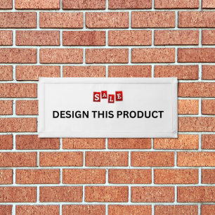 SALE! Rectangle Banner - 24"x16" - White Trim Pennant